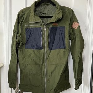 Freex Long Sleeve Windbreaker Front Full Zip Jacket - Medium